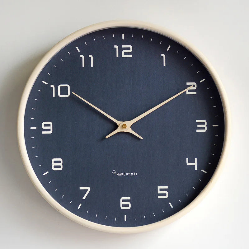 Nordic Minimalist Wooden Silent Wall Clock