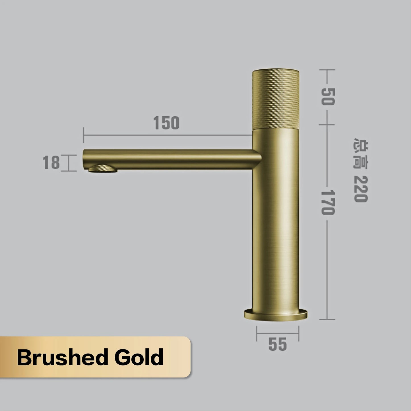 Black Brass Bathroom Faucet – Modern Round Single Handle Sink Tap for Hot & Cold Water