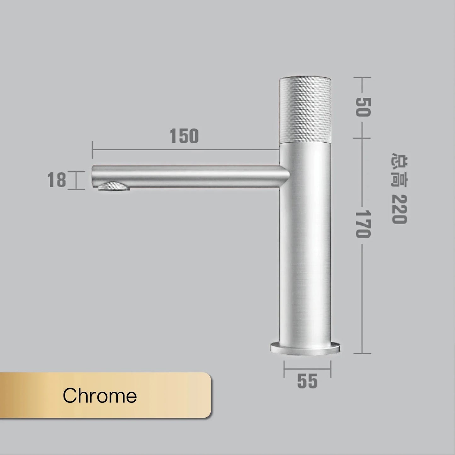 Black Brass Bathroom Faucet – Modern Round Single Handle Sink Tap for Hot & Cold Water