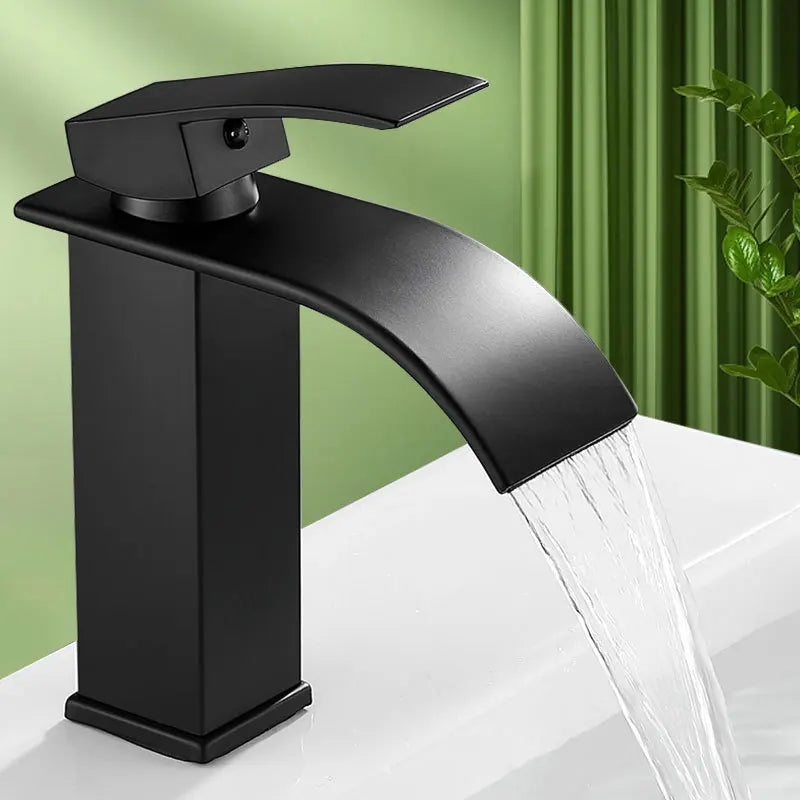 Waterfall Bathroom Faucet – Hot & Cold Dual Control, Stainless Steel