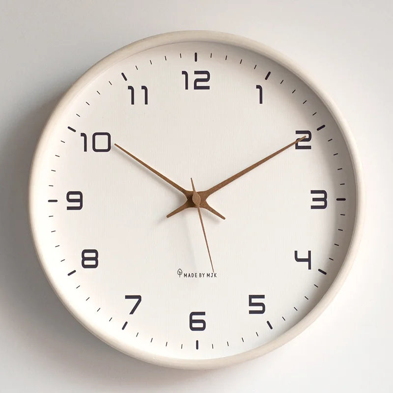 Nordic Minimalist Wooden Silent Wall Clock