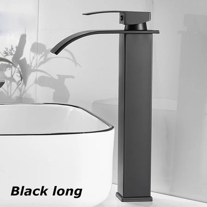 Waterfall Bathroom Faucet – Hot & Cold Dual Control, Stainless Steel