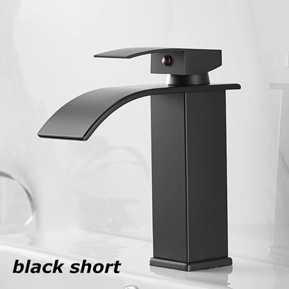 Waterfall Bathroom Faucet – Hot & Cold Dual Control, Stainless Steel