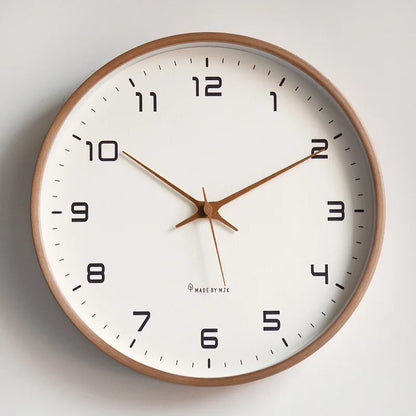 Nordic Minimalist Wooden Silent Wall Clock