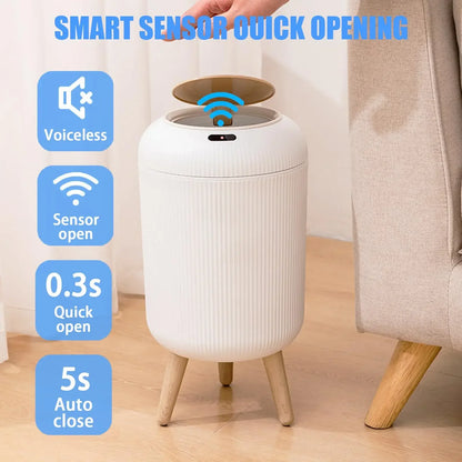 9.5L/10L Smart Sensor Trash Can – Automatic Lid Bin for Home & Office