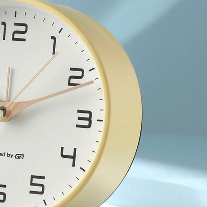 Nordic Light Luxury Household Alarm Clock Students Use A Simple Clock with A Frosted Metal Table Alarm Clock